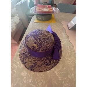 Or at Purple and Gold Paisley Women's Dress Hat